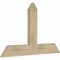 Ekena Millwork Portland Rough Sawn Timber Gable Bracket, Douglas Fir, 48"W x 30"H x 2"D x 6"F, 15/12 Pitch GBW048X30X0206POR00RDF - alternate 3